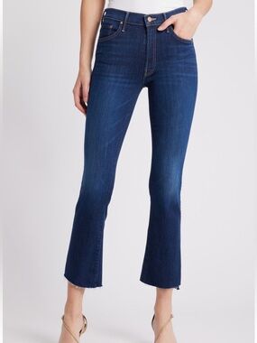 MOTHER The Insider Crop Step Fray in Off Limits, size 28